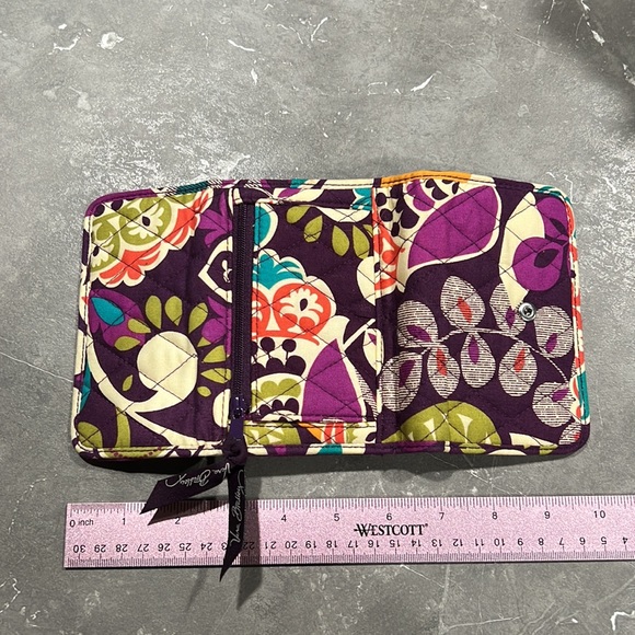 Vera Bradley Euro Wallet in Plum Crazy - Picture 4 of 8